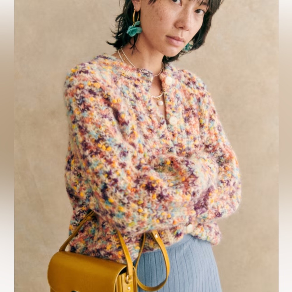 Sezane Emile Multicolor Cardigan XS